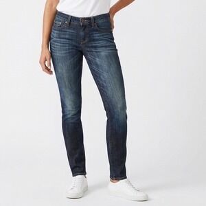 Premium Skinny Jeans Womens 6R Blue Denim Cotton Stretch 5-Pockets High Rise